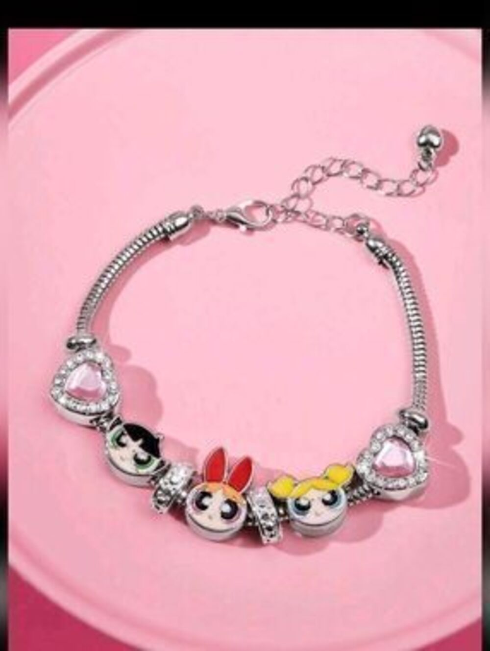 Power Puff Girls Charm Bracelet